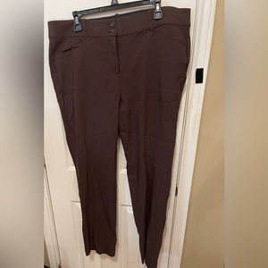 Lane Bryant Dark Brown Dress Pants EUC.